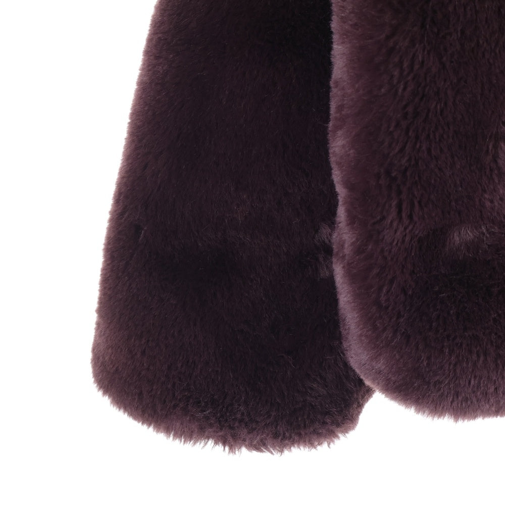 TATRAS(タトラス) 23AW BARBRA バルブラ フェイクファージップアップブルゾンジャケット レディース ワインレッド LTAT23A4903‐L