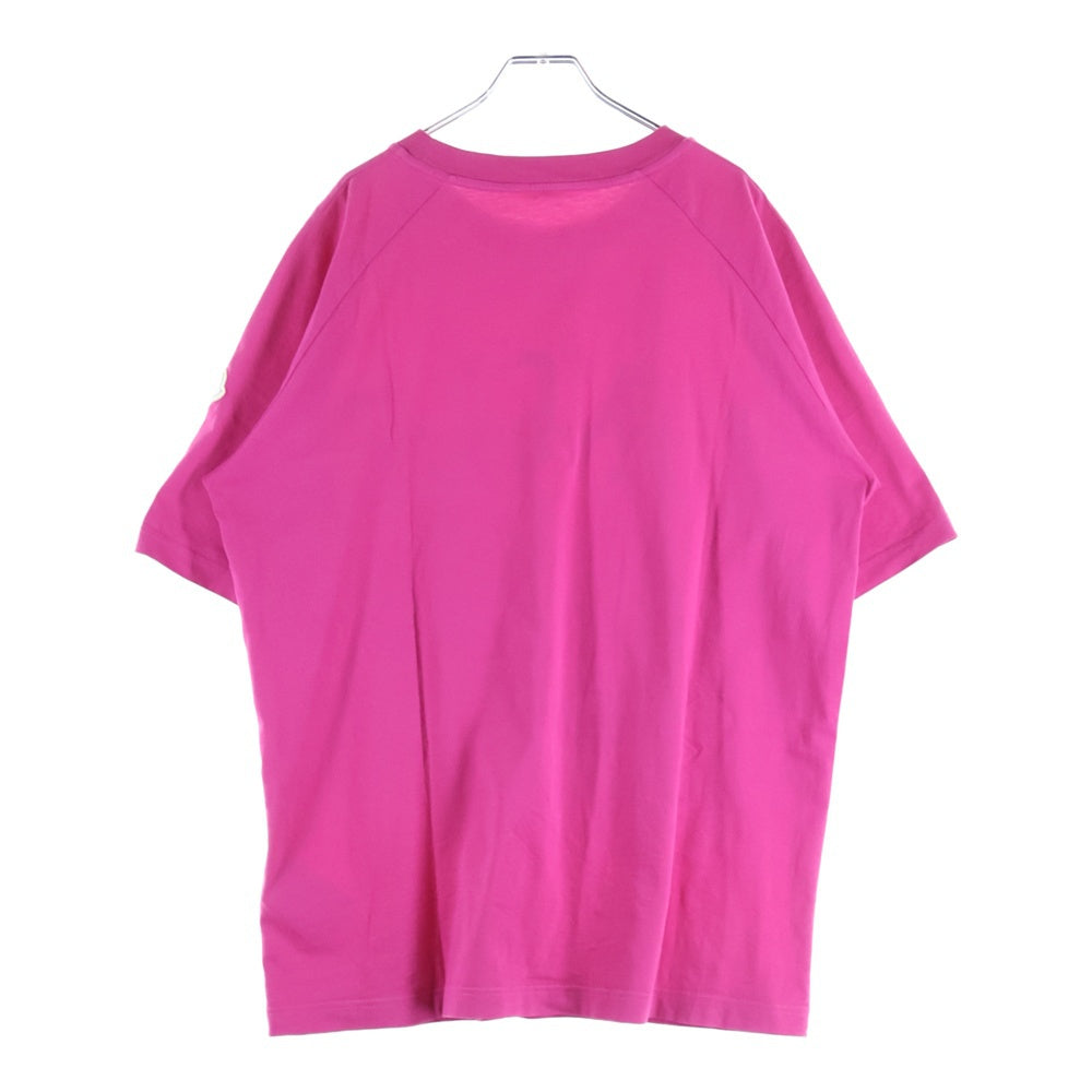 MONCLER(モンクレール) 23AW SS T-SHIRT カレッジプリント クルーネック半袖Tシャツカットソー ピンク I20918C00024 8390T