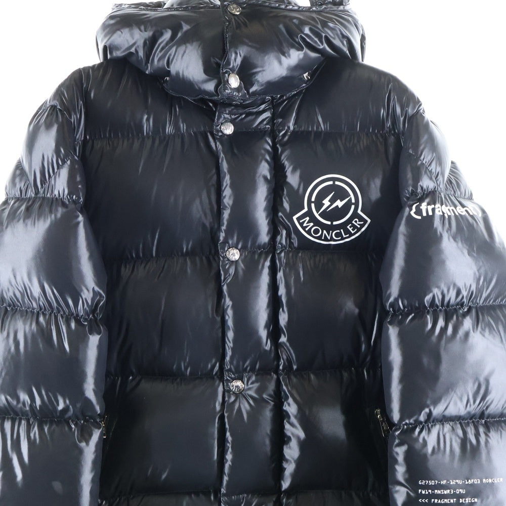MONCLER GENIUS(モンクレール ジーニアス) ×FRAGMENT DESIGN SOPWITH GIUBBOTTO JACKET フラグメントデザイン ロングダウンジャケット ブラック E209U4230150 68950