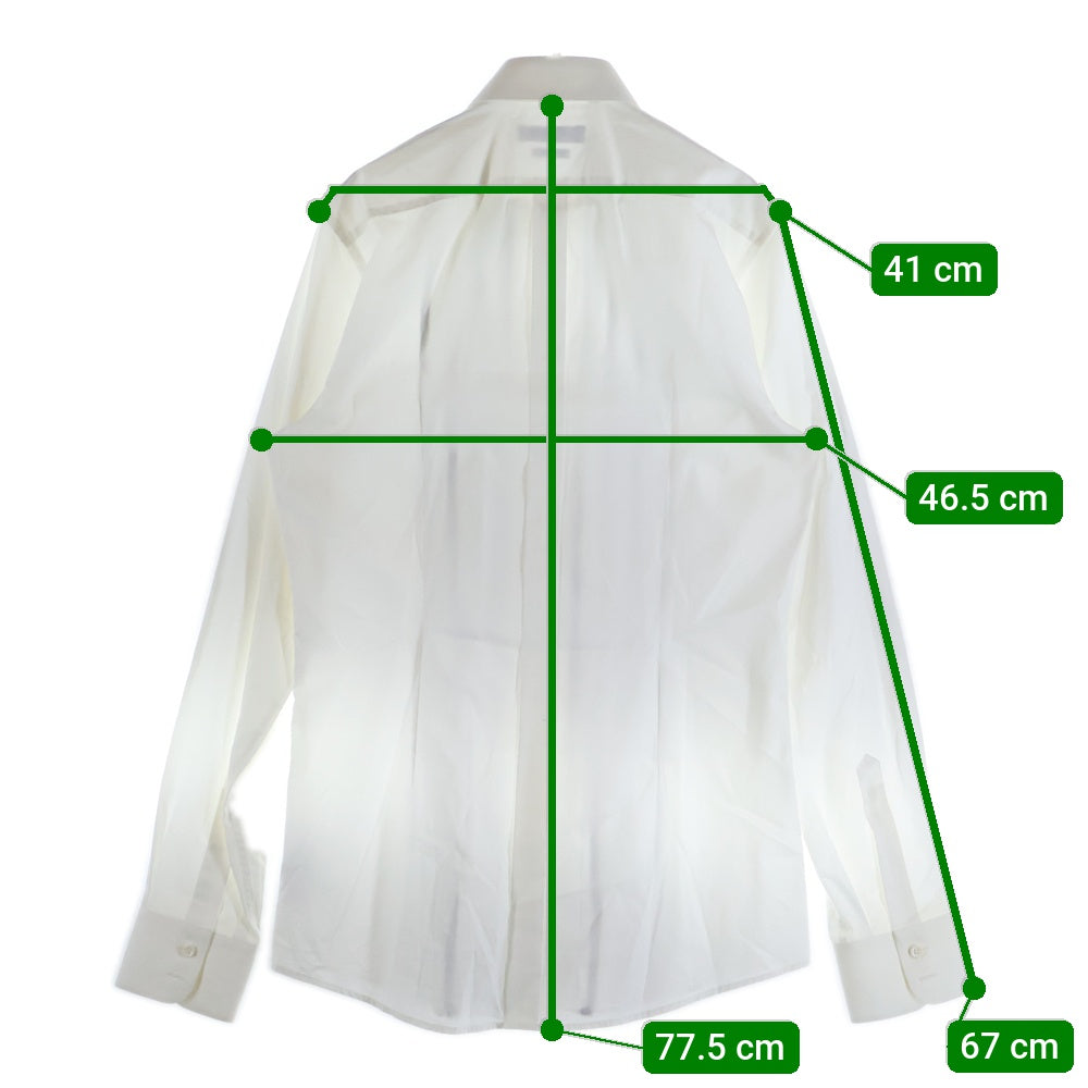 DOLCE & GABBANA(ドルチェアンドガッバーナ) ストライプ柄 長袖シャツ ホワイト