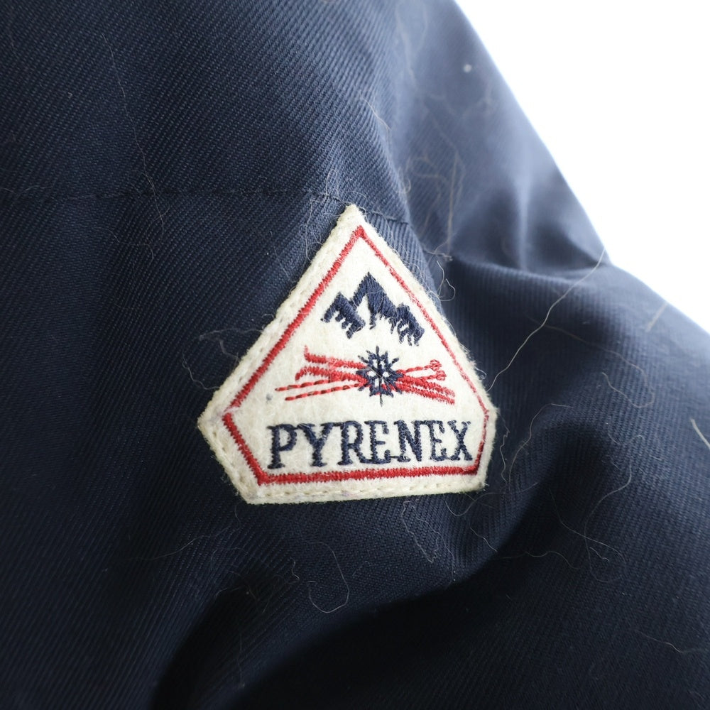 PYRENEX(ピレネックス) ANNECY DRILL W18P2 アヌシー ファーフード付 ダウンジャケット ネイビー レディース