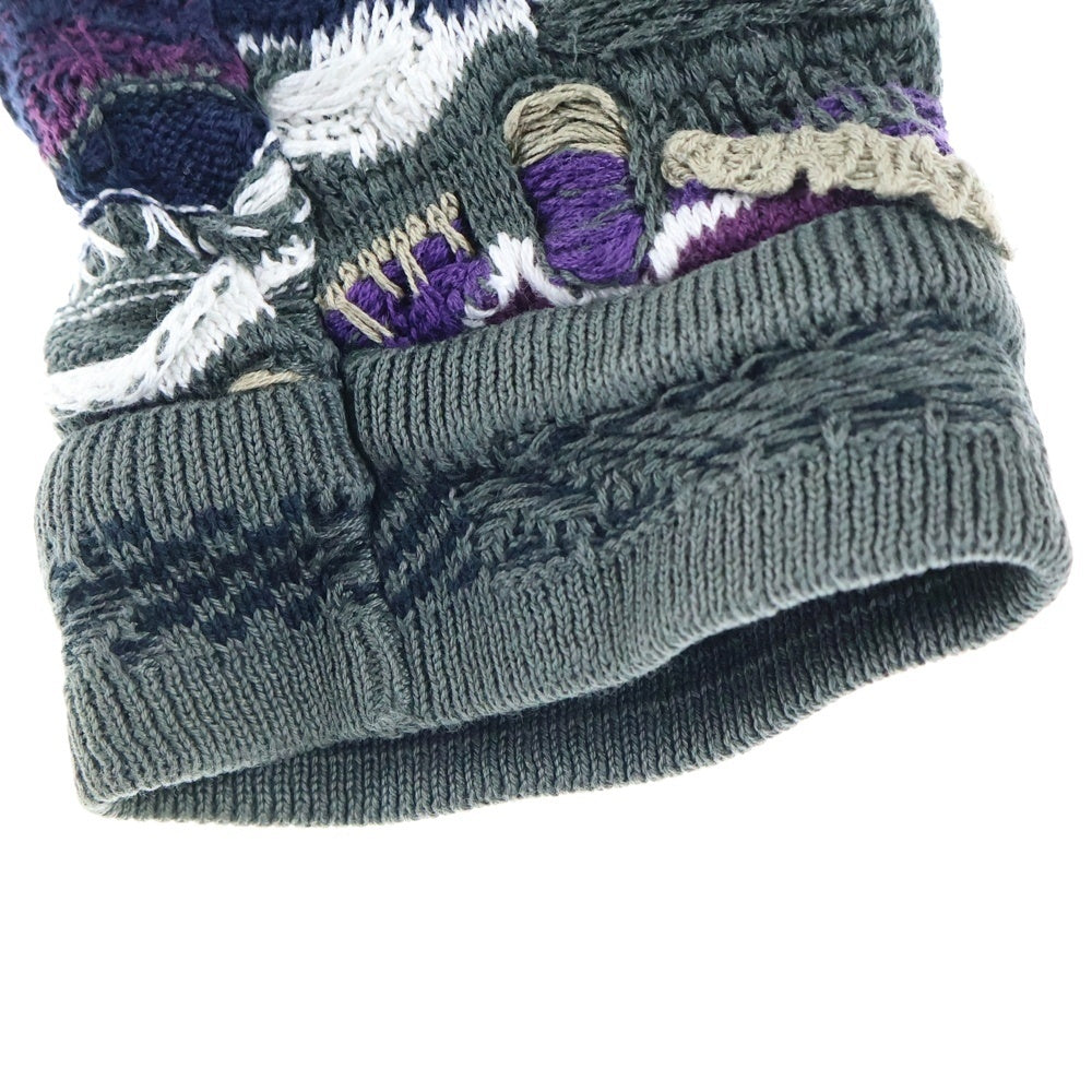 COOGI(クージー) 3D Crew Neck Knit クルーネック 長袖ニット セーター マルチカラー