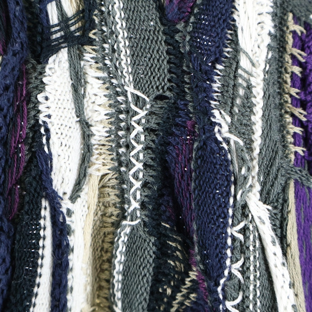 COOGI(クージー) 3D Crew Neck Knit クルーネック 長袖ニット セーター マルチカラー