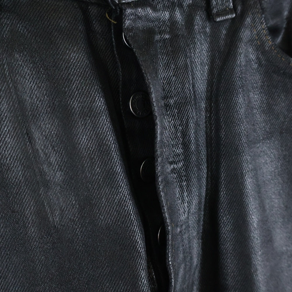 Levi's(リーバイス) 90s 501xx ボタン裏532 USA製 後染めボタンフライデニムパンツ ブラック