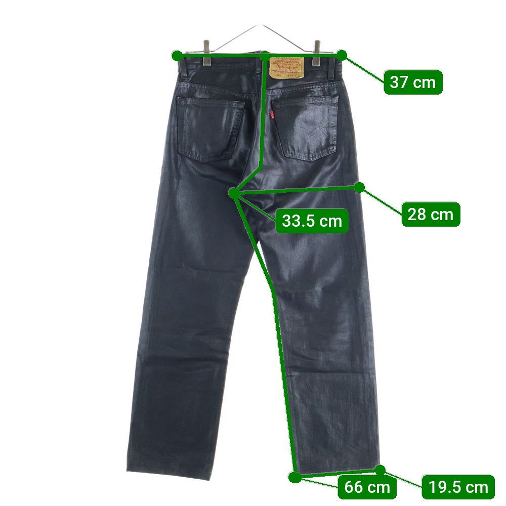 Levi's(リーバイス) 90s 501xx ボタン裏532 USA製 後染めボタンフライデニムパンツ ブラック