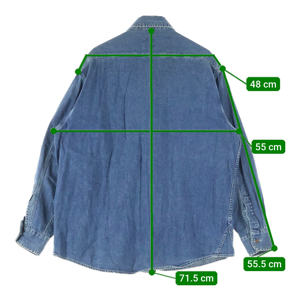 Levi's(リーバイス) 90s 長袖デニムシャツ インディゴ 54000-04