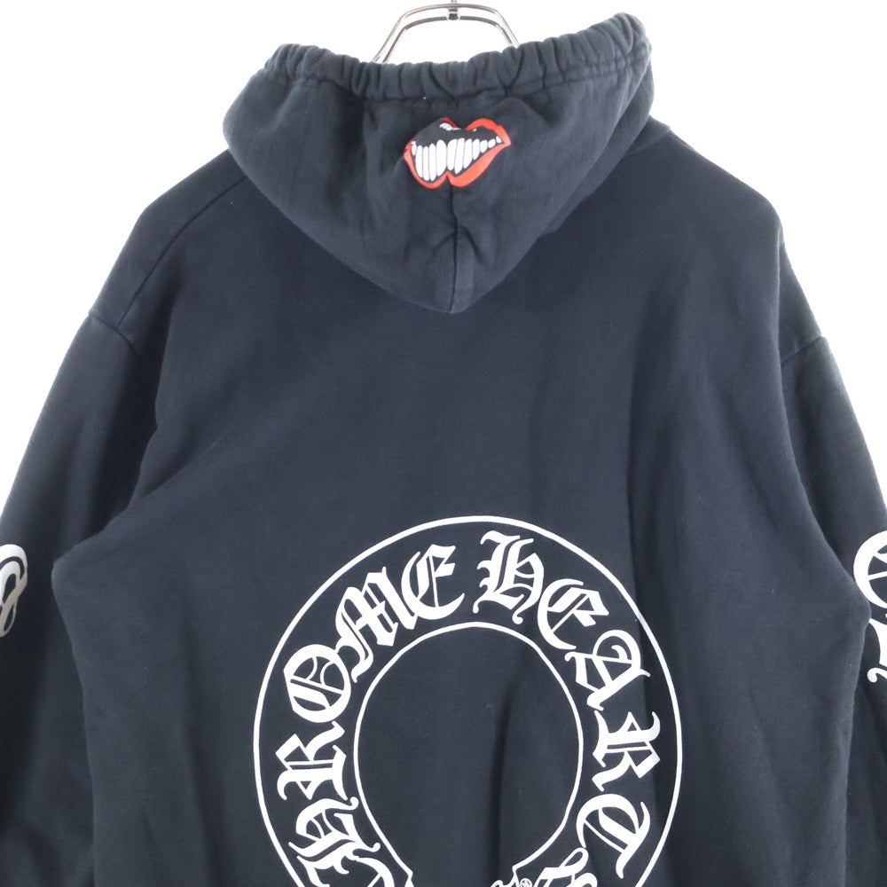 CHROME HEARTS(クロムハーツ) ×MATTY BOY Chomper horseshoe Hoodie チョンパー ホースシュー プルオーバーパーカー ブラック