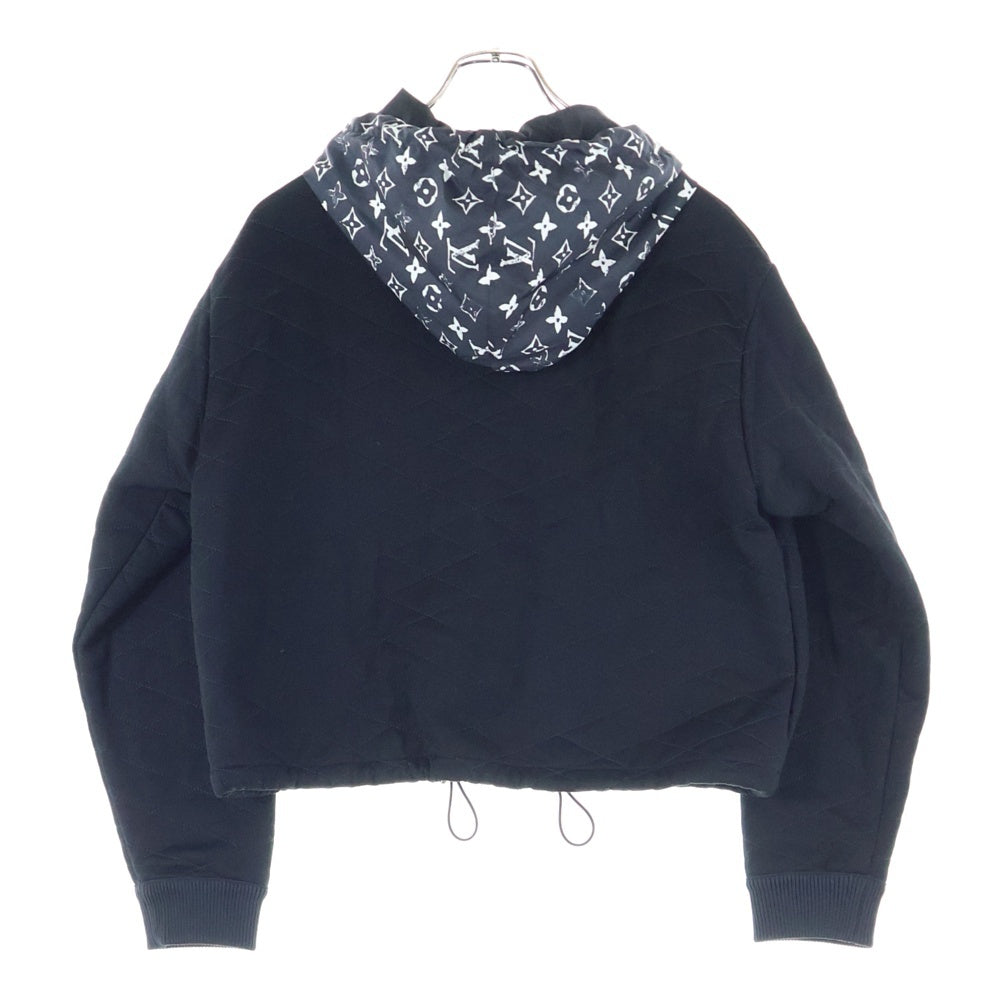 LOUIS VUITTON(ルイヴィトン) 20AW キルティング ナイロン切り替え フーディージップアップジャケット ブラック FJST13FED