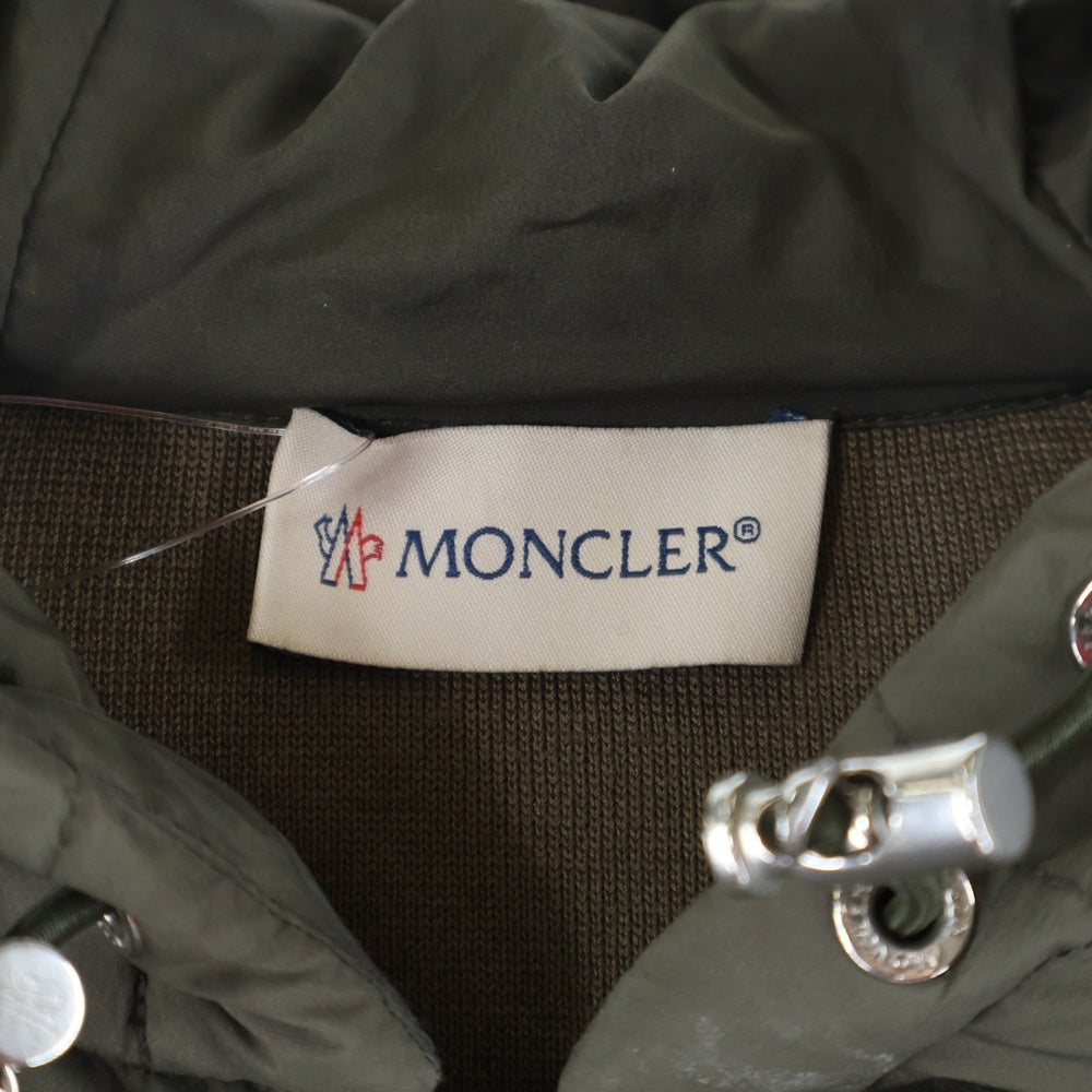 MONCLER(モンクレール) TRICOT CARDIGAN キルティングジップアップフーディージャケット カーキ F1091985200 V9075
