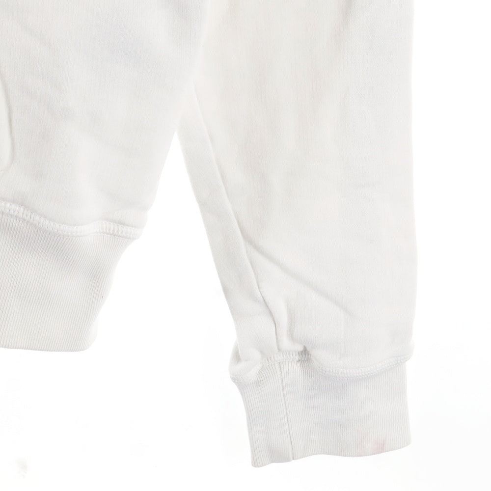 DSQUARED2(ディースクエアード) フロントロゴプリント クルーネック長袖スウェットトレーナー ホワイト S74GU0331 S25030