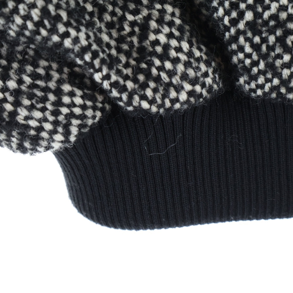 KENZO(ケンゾー) WOOL VARSITY JACKET ウールバーシティージャケット ブラック/ホワイト FE65BL 1489OX