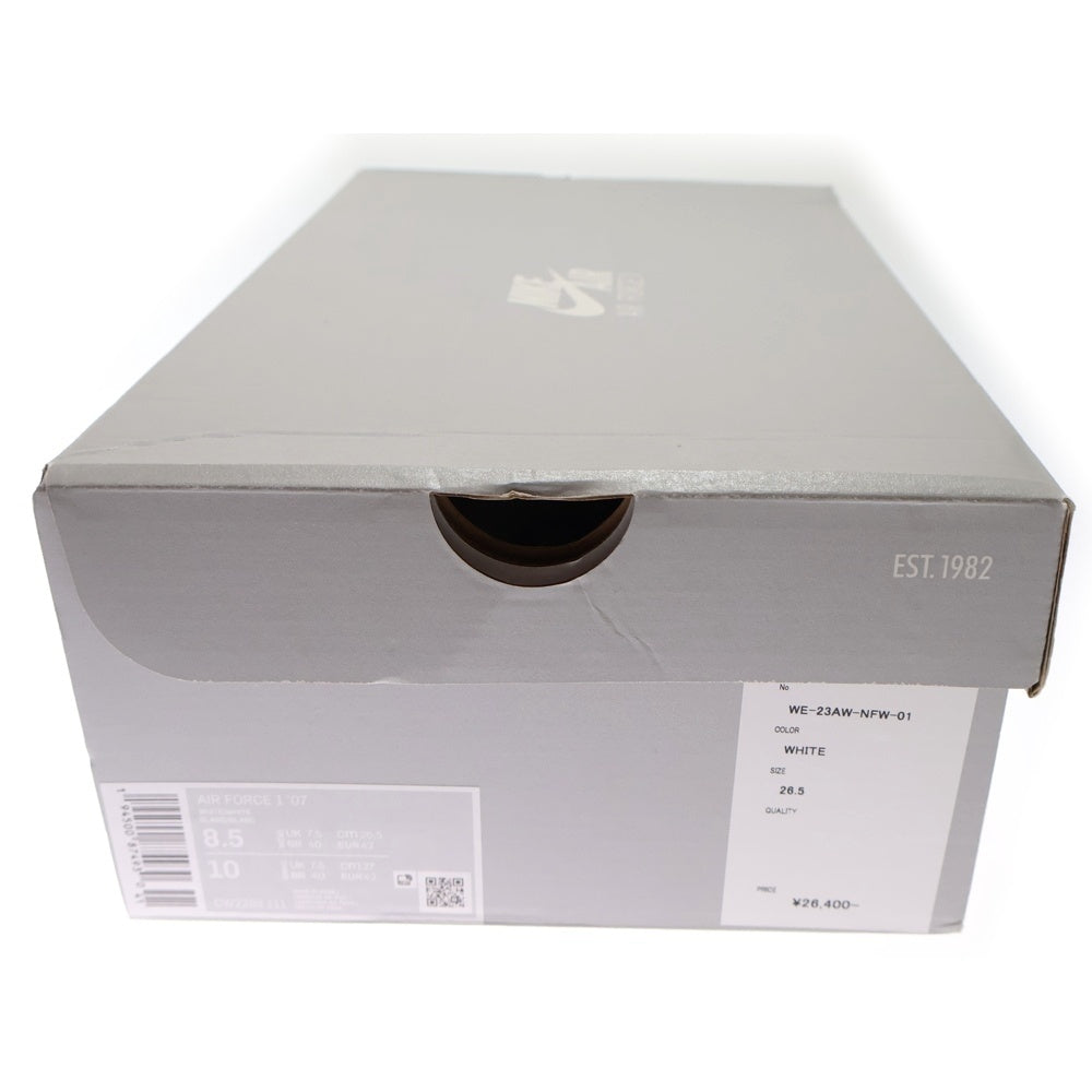 NIKE(ナイキ) ×Fragment Design Air Force 1 Low '07 フラグメント エアフォース1 '07 ローカットスニーカー ホワイト US8.5/26.5cm CW2288-111