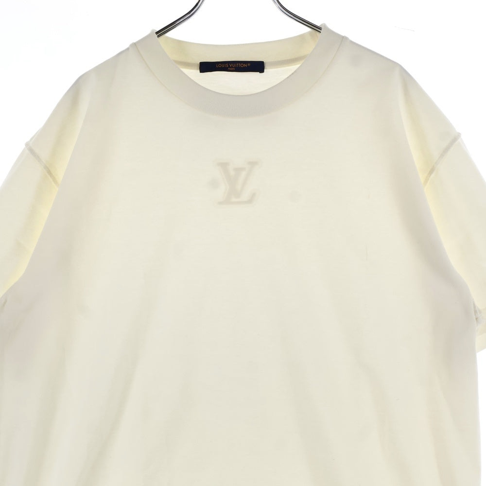 LOUIS VUITTON(ルイヴィトン) LVエンボスロゴインサイドアウト クルーネック半袖Tシャツカットソー ホワイト RM252MQ DT3 HNY55W