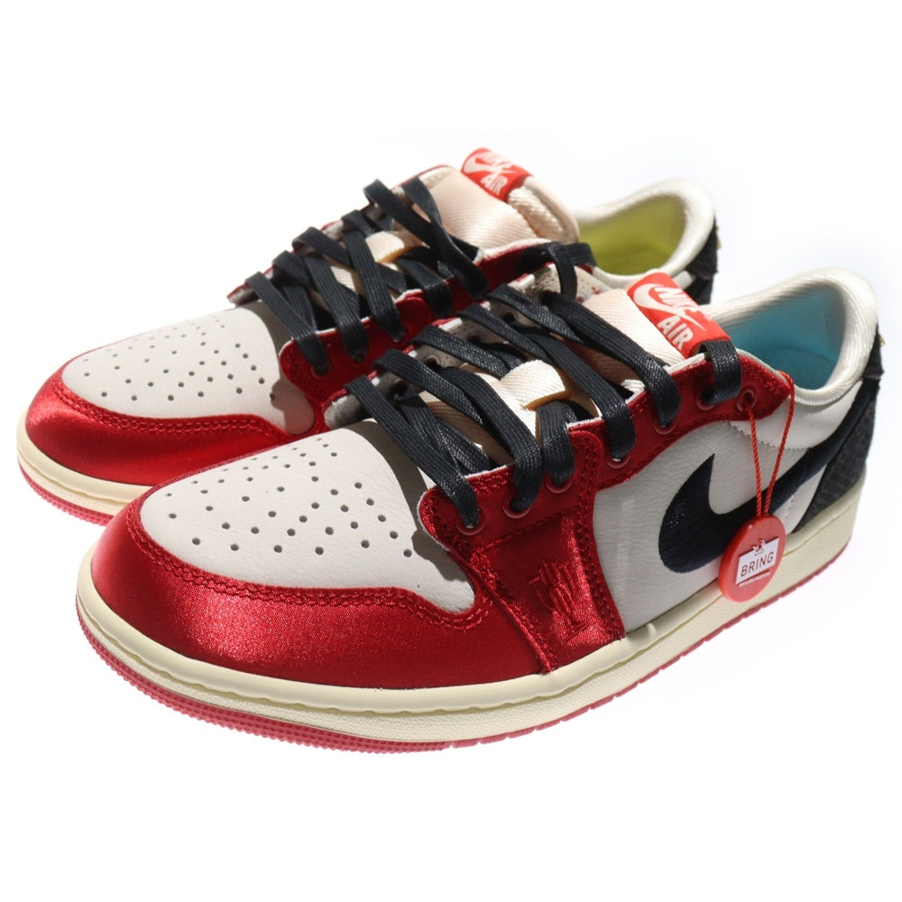 NIKE(ナイキ) ×Trophy Room Air Jordan 1 Low OG Sail and Varsity Red トロフィールーム エアジョーダン1 OG ローカットスニーカー レッド US9/27cm FN0432-100