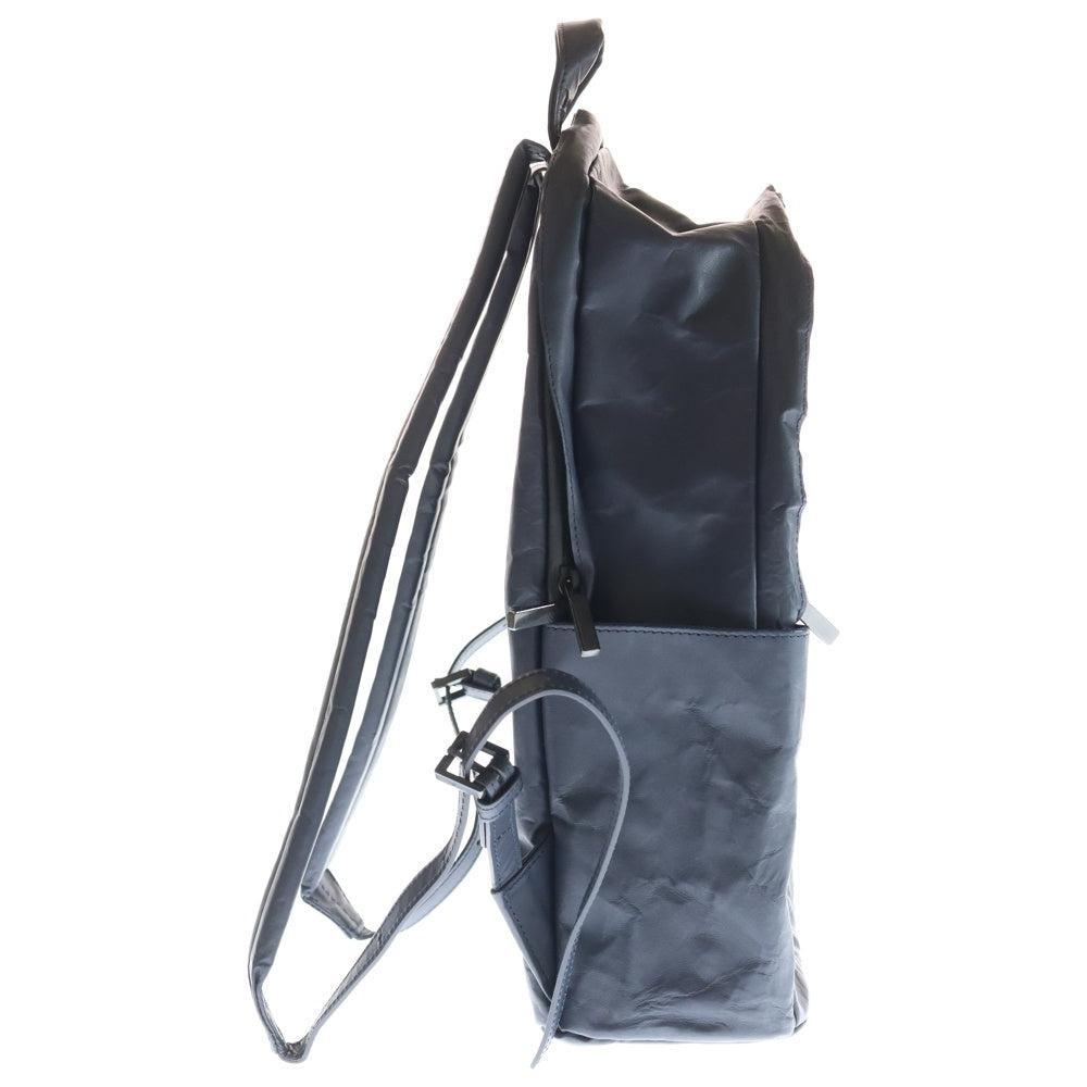 DUREN(デューレン) スタッズ付き クリンクルレザー バックパック リュック ネイビー