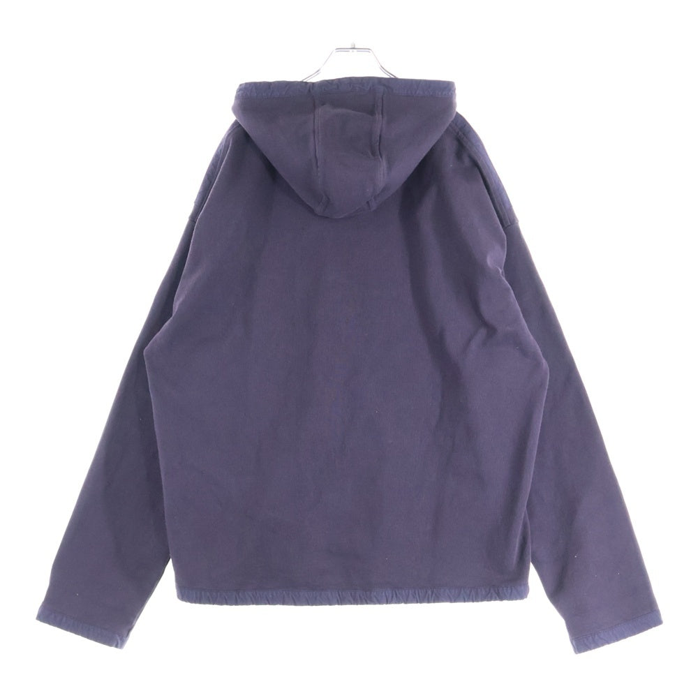 JIL SANDER +(ジルサンダープラス) ロゴパッチ プルオーバー フーデッド パーカー ネイビー J47GU0010