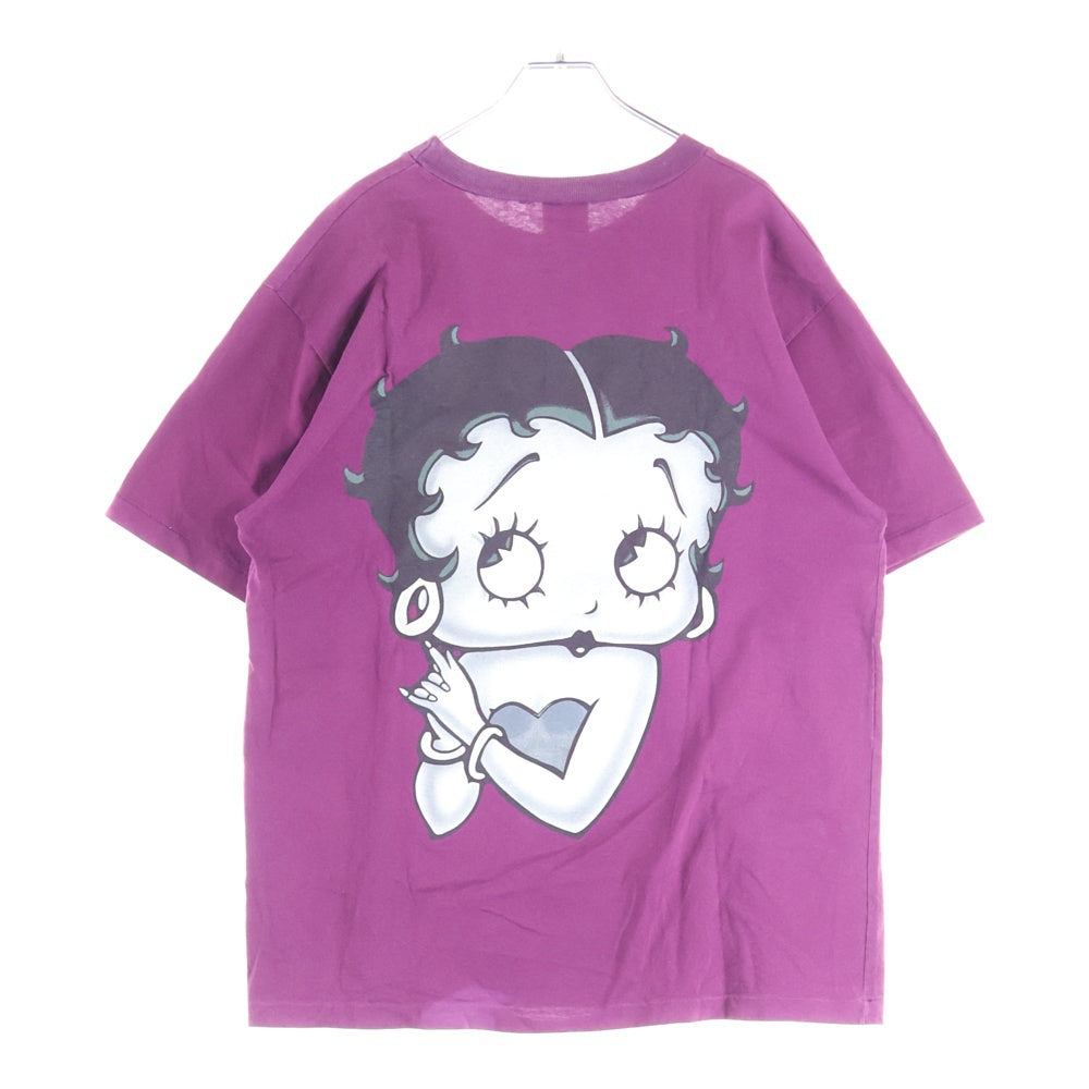 VINTAGE(ヴィンテージ) 90s BETTY BOOP HEART ベティ Tシャツ 半袖カットソー レッド