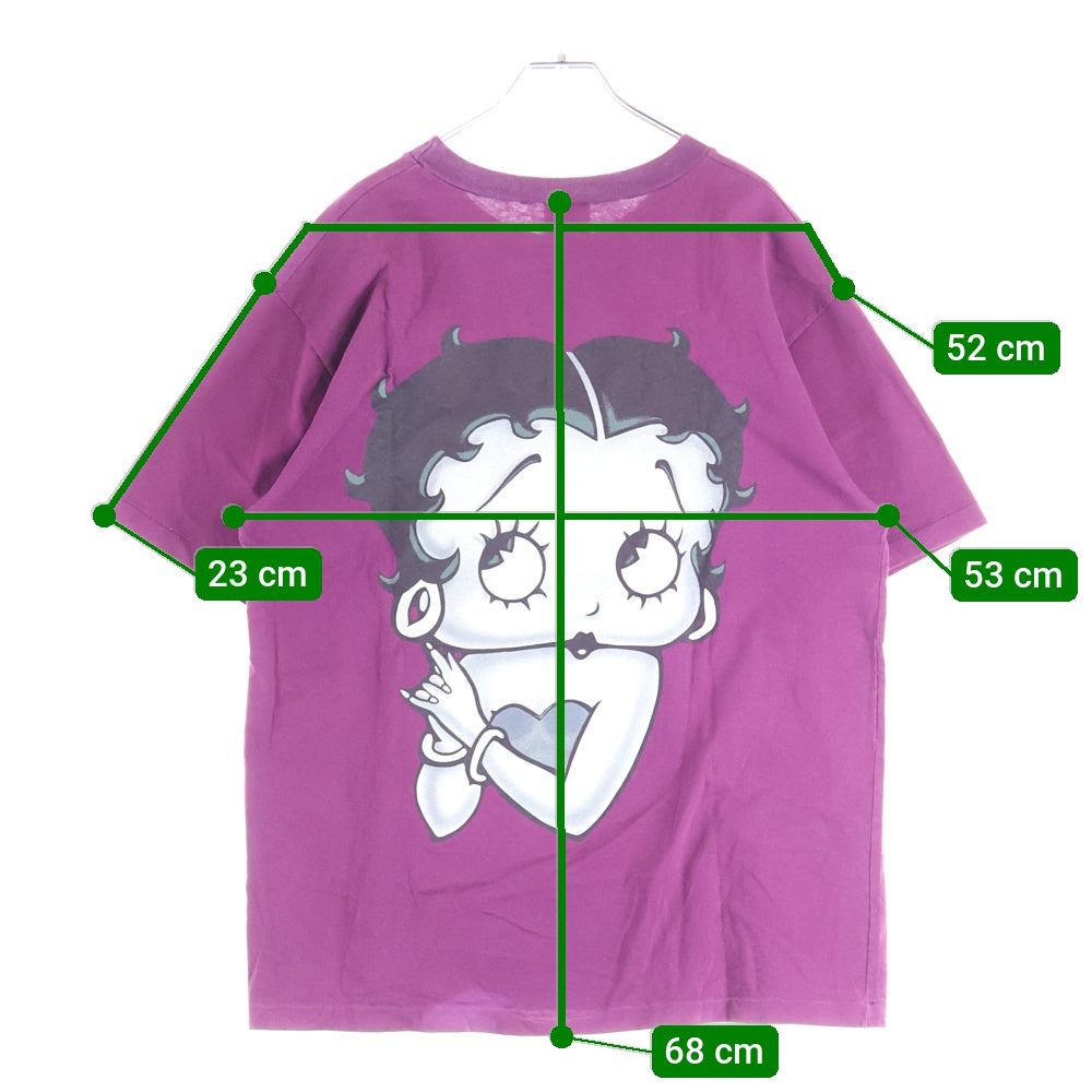 VINTAGE(ヴィンテージ) 90s BETTY BOOP HEART ベティ Tシャツ 半袖カットソー レッド