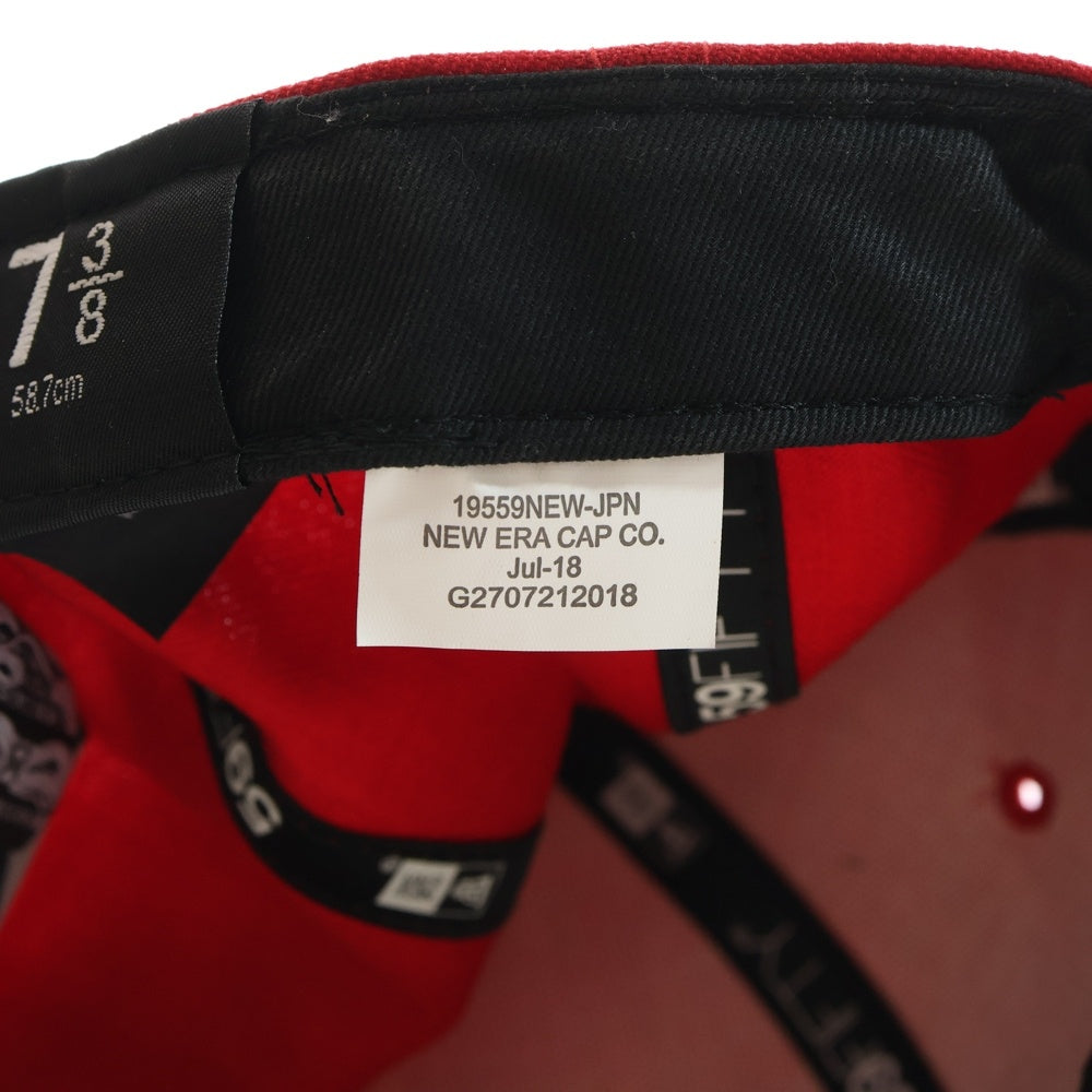 SUPREME(シュプリーム) 18AW×NEW ERA 59FIFTY Classic Script Cap ニューエラ クラシックスクリプト キャップ レッド