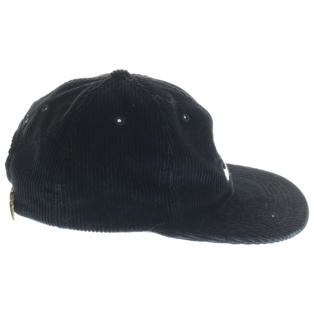 SUPREME(シュプリーム) 23AW CORDUROY S LOGO 6 PANEL コーデュロイ S ロゴ 6 パネル ブラック