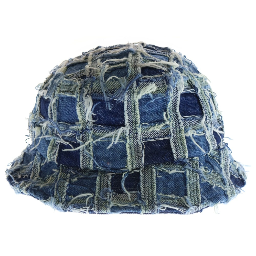 SUPREME(シュプリーム) 23SS Frayed Patchwork Denim Crusher Hatフレイドパッチワークデニムクラッシャーハット ライトブルー