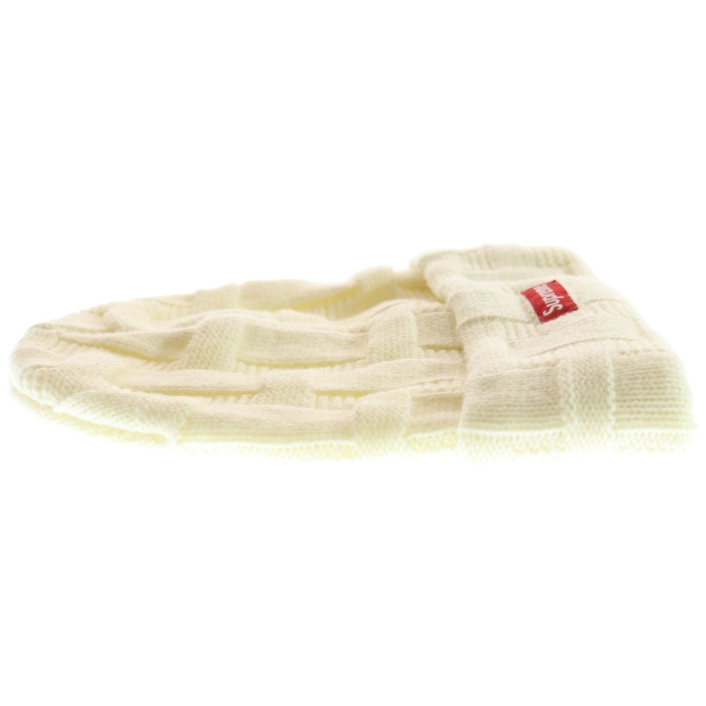 SUPREME(シュプリーム) 19AW Basket Weave Beanie バスケット ウェーブ ビーニー ニット帽 ホワイト