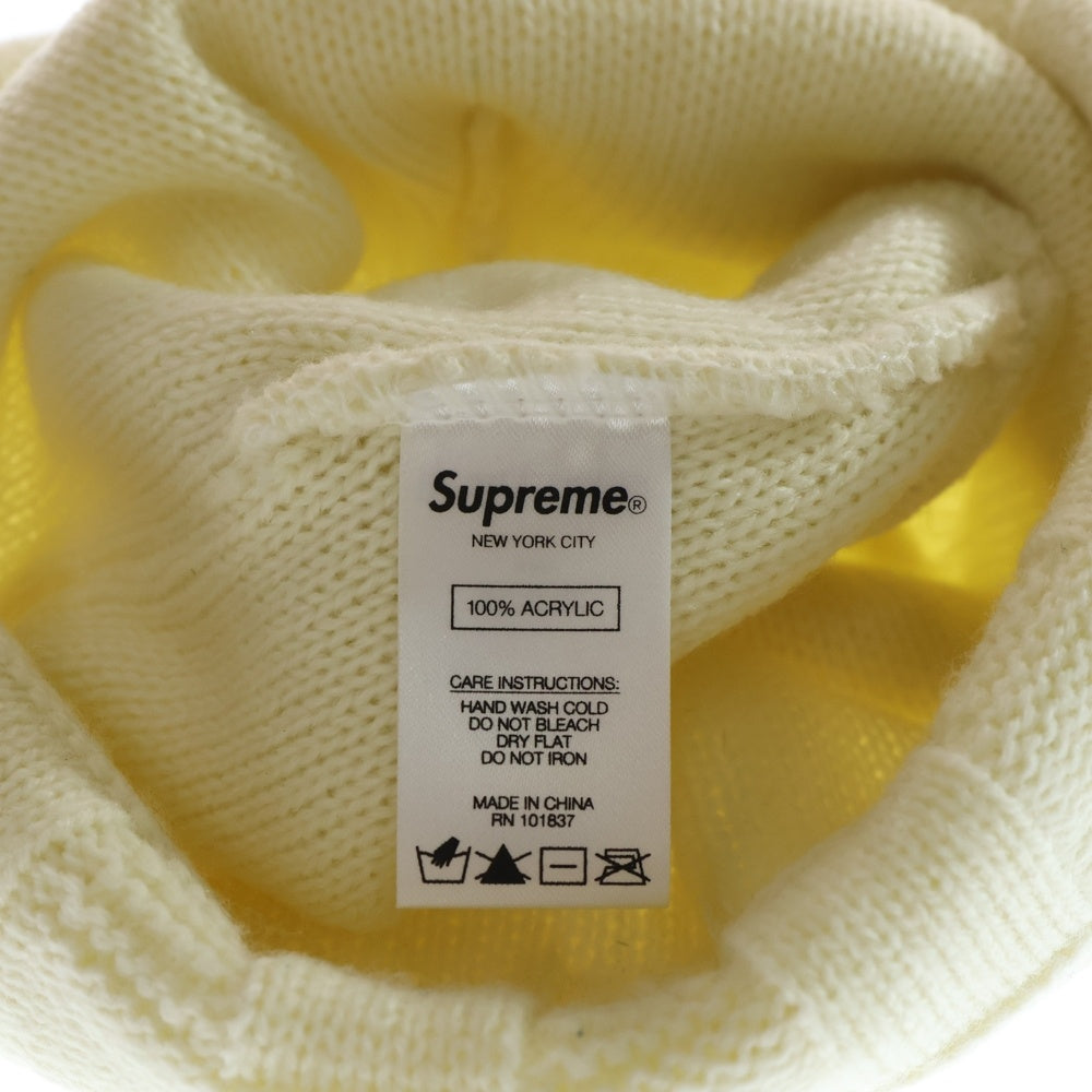 SUPREME(シュプリーム) 19AW Basket Weave Beanie バスケット ウェーブ ビーニー ニット帽 ホワイト