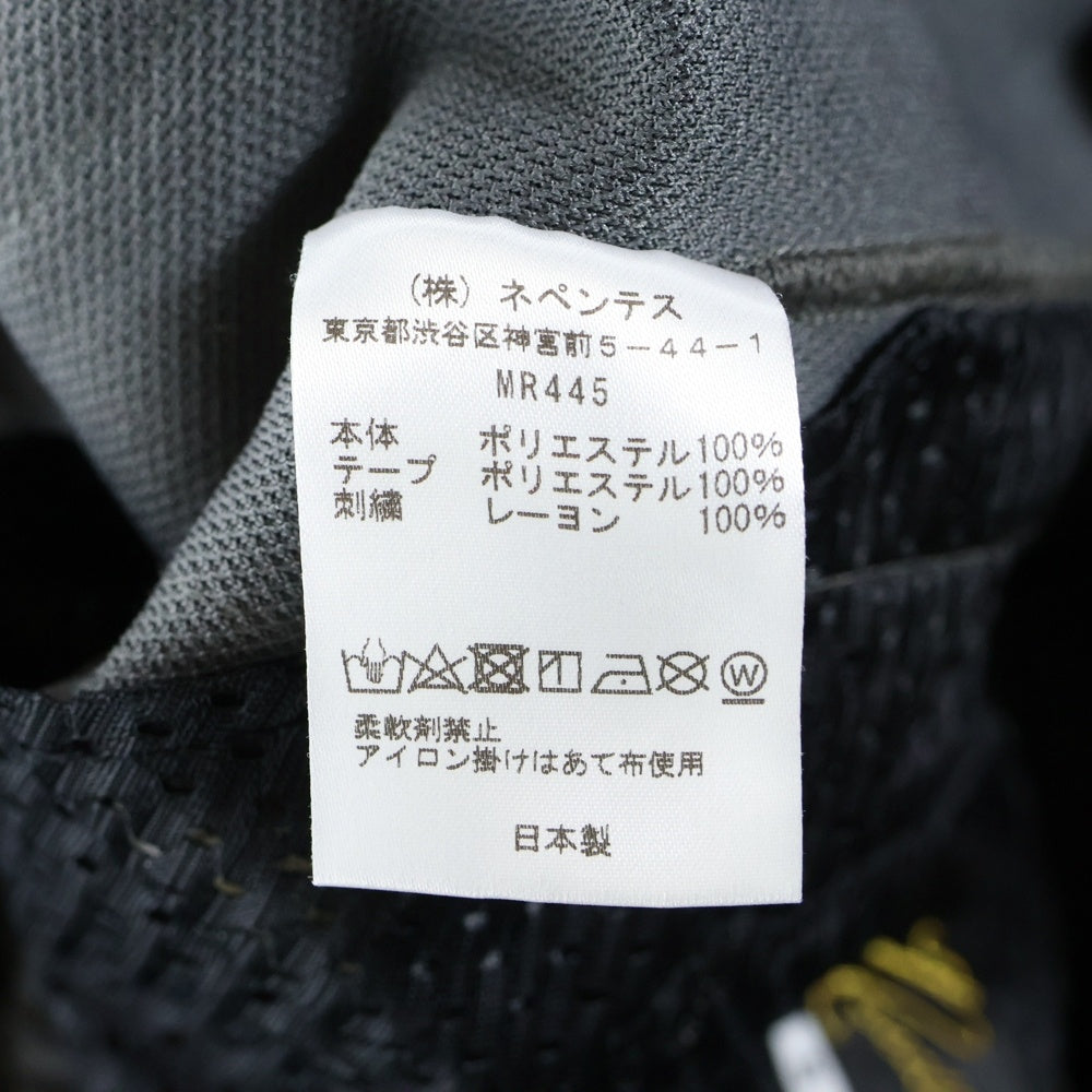 Needles(ニードルス) STUDIOUS 別注 パピヨン刺繍 トラックパンツ グレー MR445