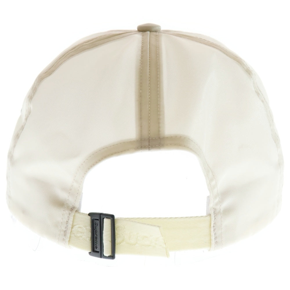 SUPREME(シュプリーム) 23AW Enamel Logo 6-Panel エナメル ロゴ 6パネルキャップ ベージュ