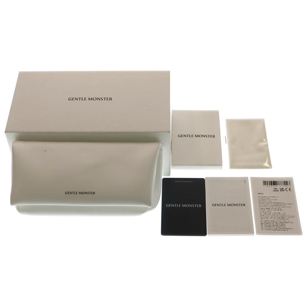 GENTLE MONSTER(ジェントルモンスター) JADE-01 ラウンド アセテートフレーム サングラス 眼鏡 アイウェア ブラック