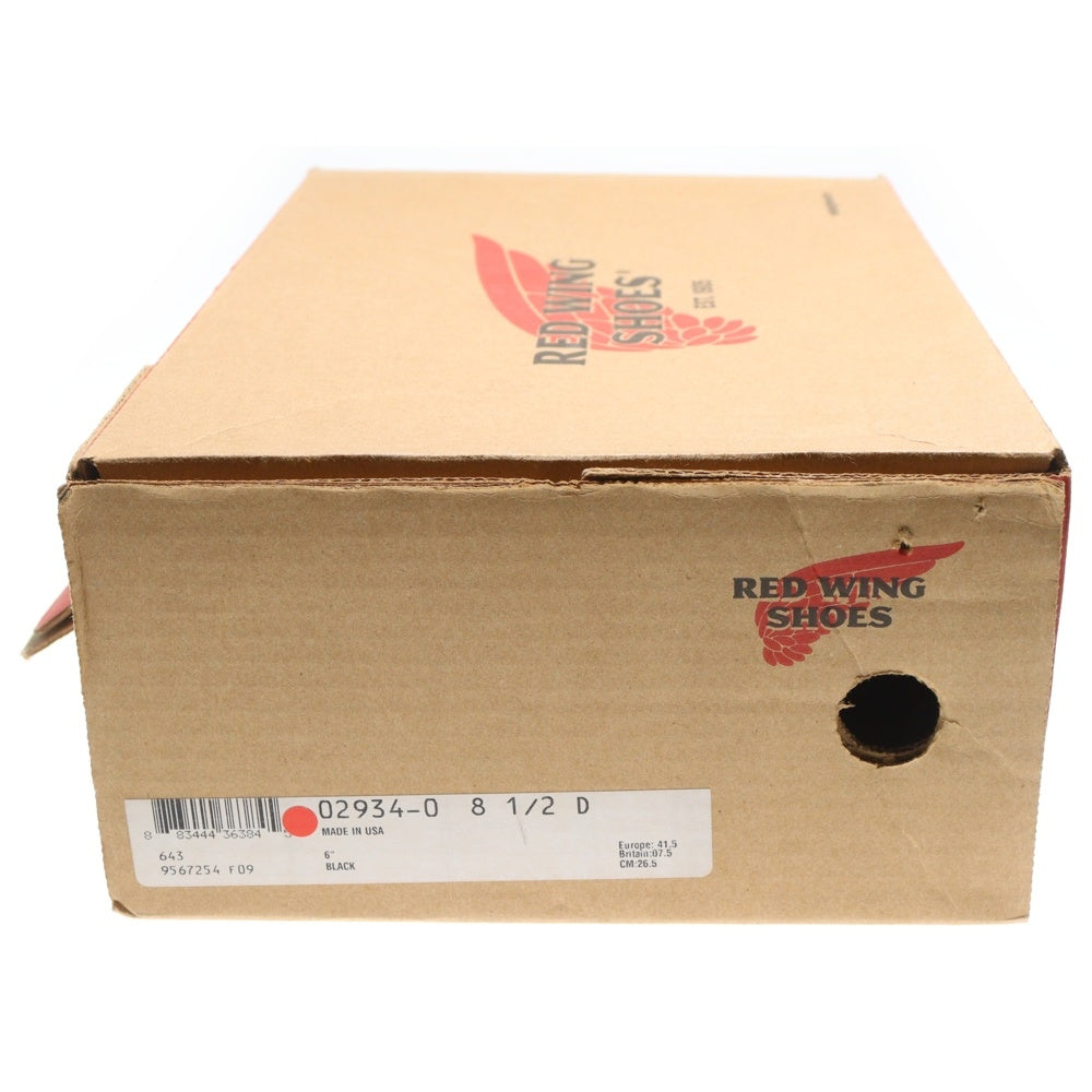 RED WING(レッド ウイング) LINEMAN ラインマン レザーハイカットブーツ ブラック 2934