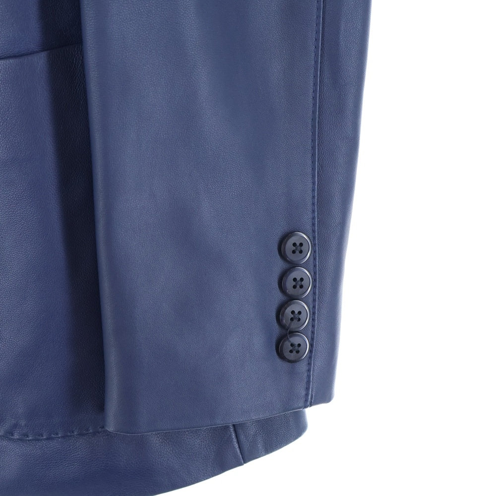 G-STAGE(ジーステージ) シープレザーテーラードジャケット ブルー 601201