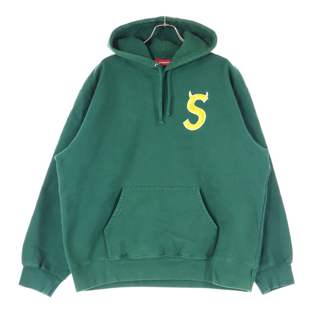 SUPREME(シュプリーム) 22AW S Logo Hooded Sweatshirt Sツノロゴ プルオーバーパーカー フーディ グリーン