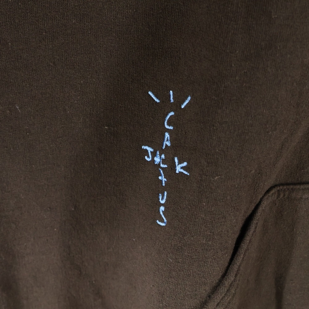 Cactus Jack(カクタスジャック) 20AW ×Mcdonald's CACTAS PACK HOODIE フロントロゴプリント プルオーバーパーカー ブラウン