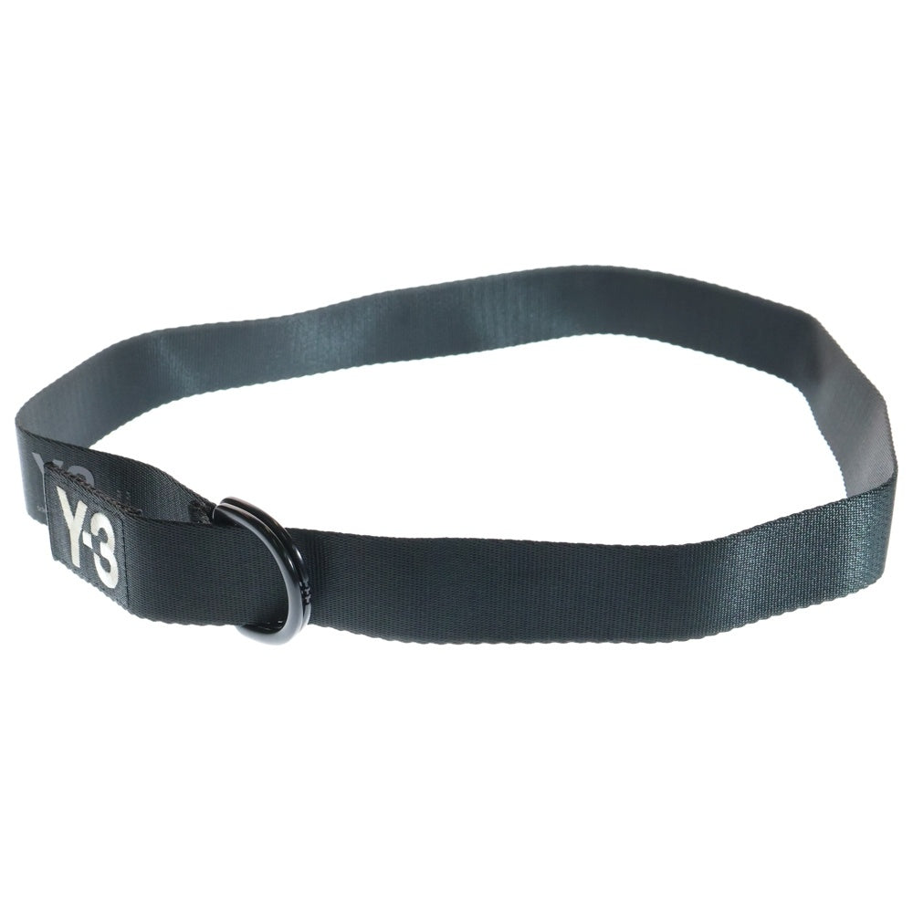 Y-3(ワイスリー) CLASSIC LOGO BELT ロゴ刺繍 ナイロンベルト ブラック