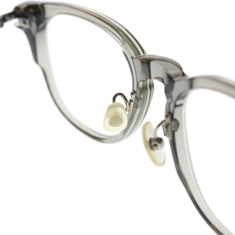 999.9(フォーナインズ) NPM-96 ネオプラスチックフロント チタンフレーム ボストンサングラス メガネ アイウェア グレー/シルバー