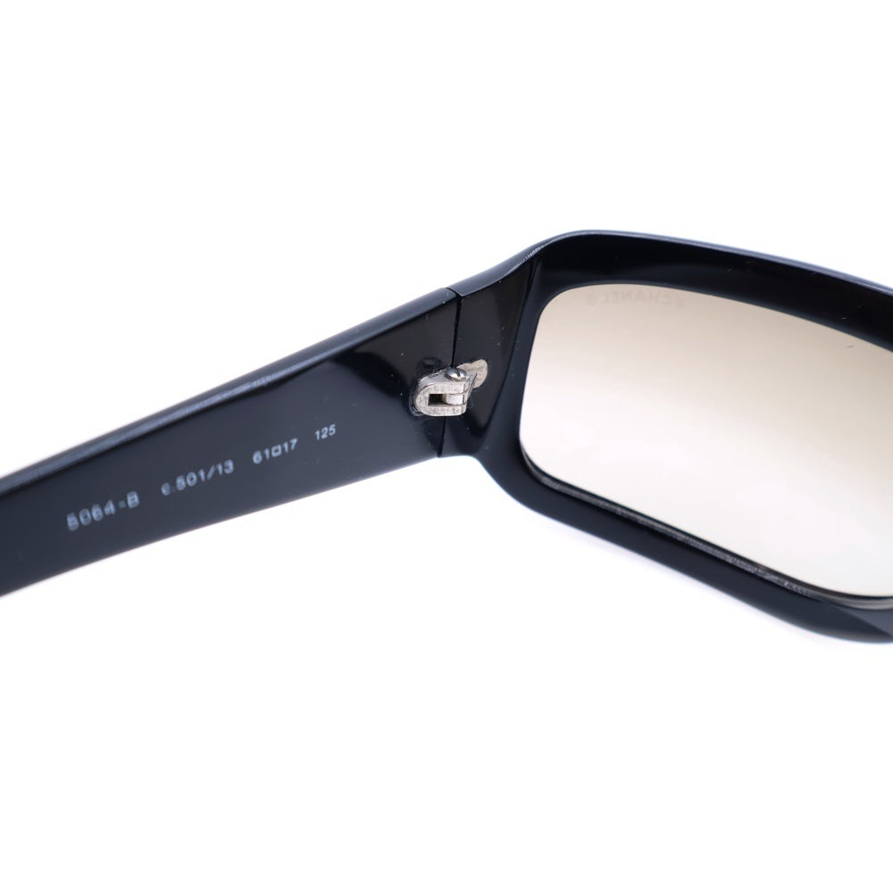 CHANEL(シャネル) サイドロゴココマークラインストーン スクエアサングラス ブラック 5064‐B