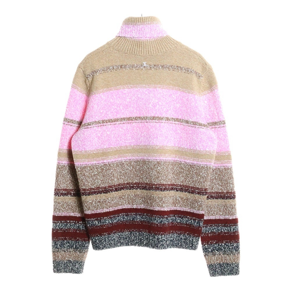 CHANEL(シャネル) ココネージュ タートルネック マルチボーダー ニット