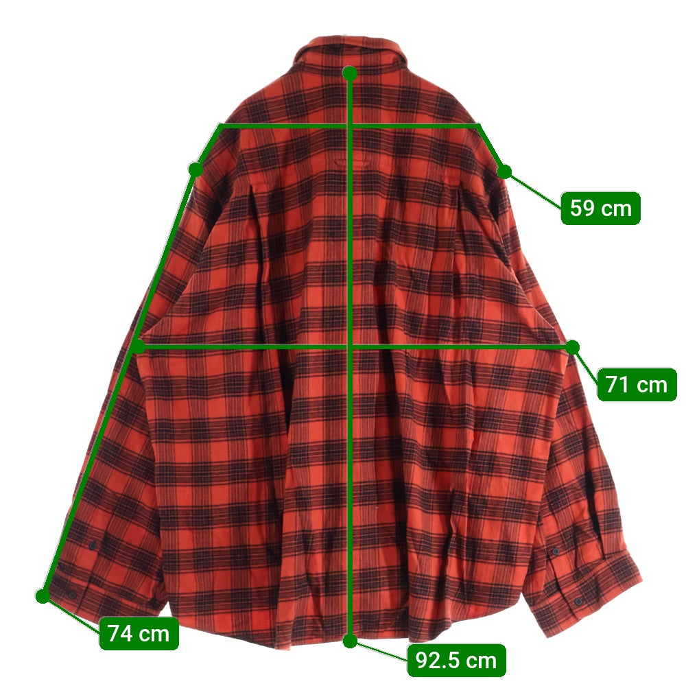 BALENCIAGA(バレンシアガ) ドッキングデザイン チェック柄コットン