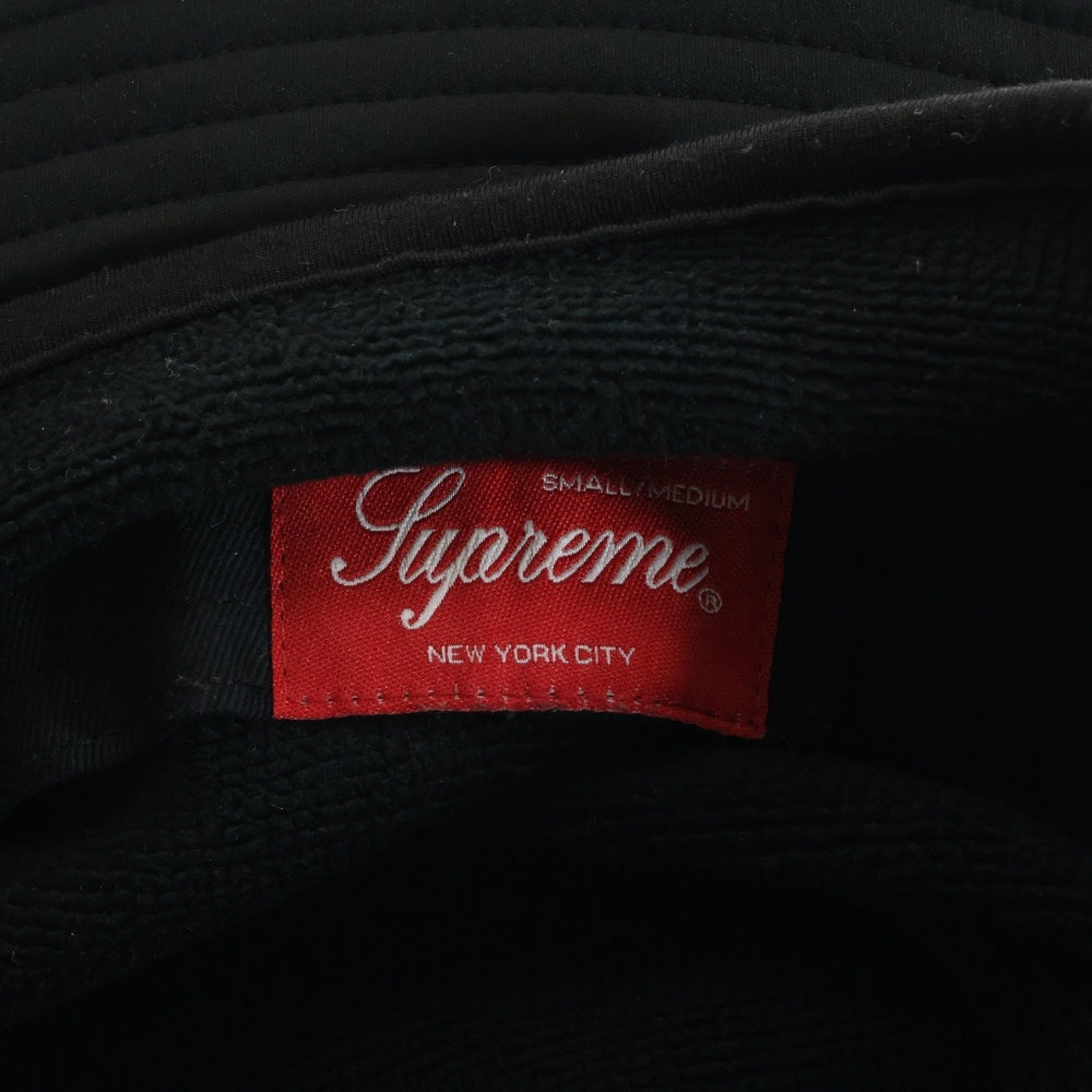 SUPREME(シュプリーム) 21AW WIND STOPPER Earflap Crusher Hat ウィンドストッパー イヤーフラップ ナイロンクラッシャーバケットハット ブラック