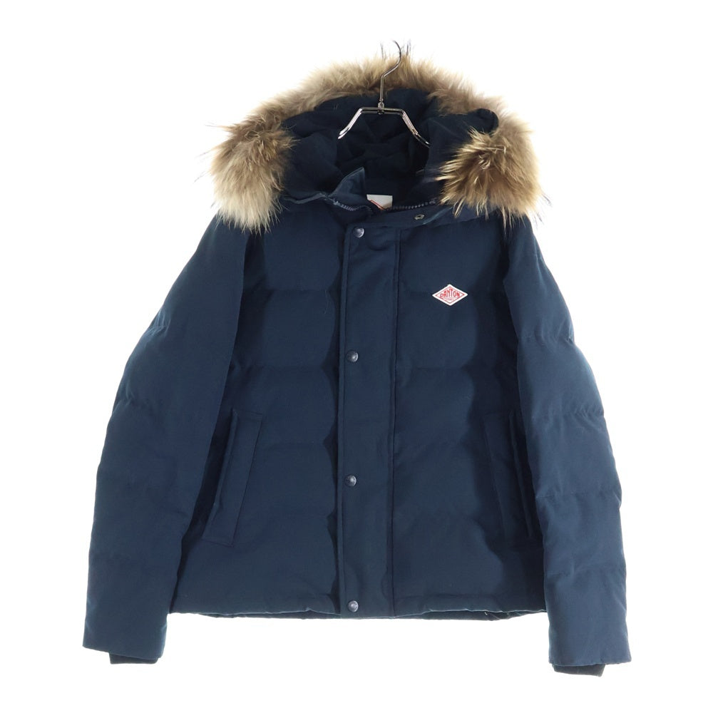 DANTON(ダントン) ファー付き フーデッド中綿ダウンジャケット ネイビー 18A-FA-002 レディース