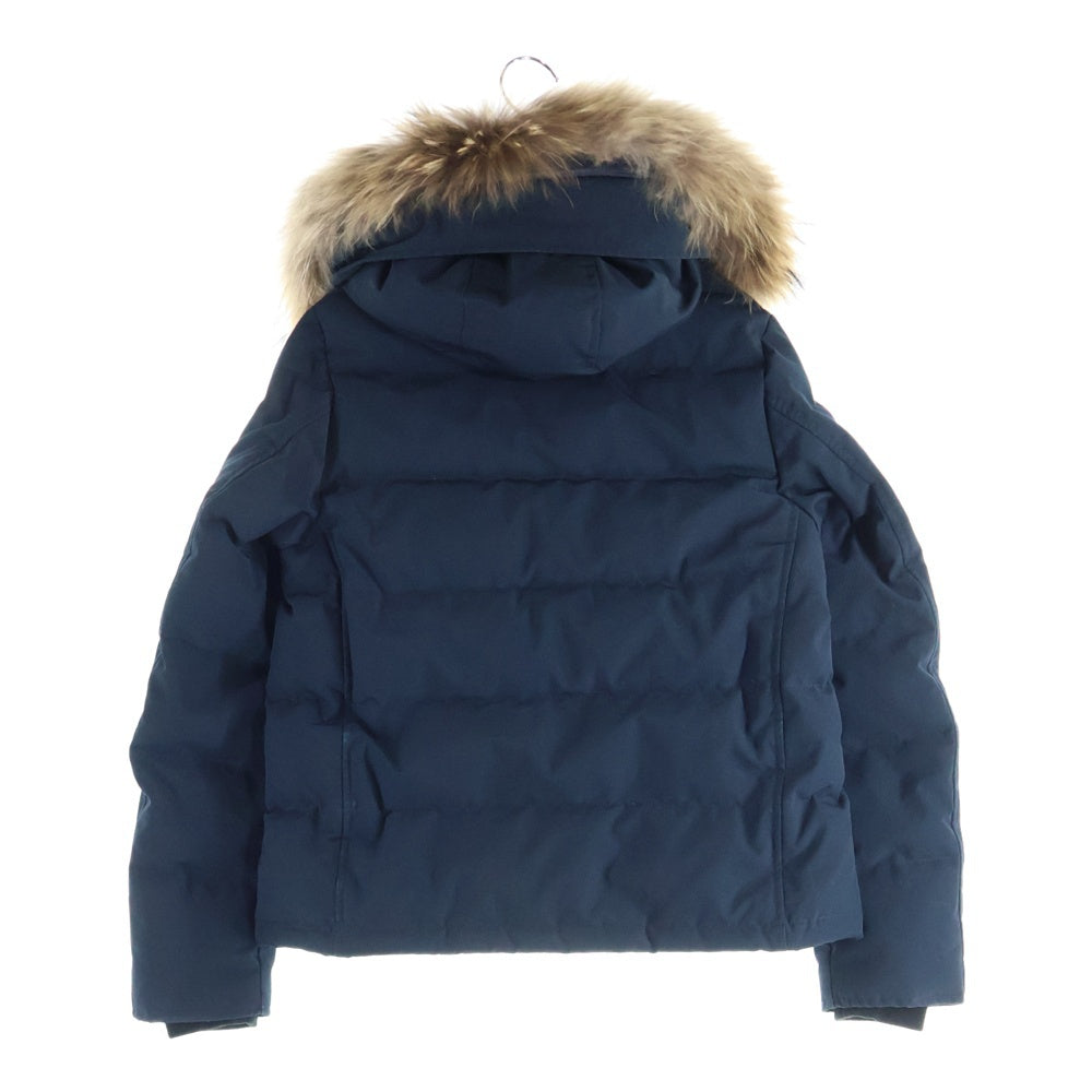 DANTON(ダントン) ファー付き フーデッド中綿ダウンジャケット ネイビー 18A-FA-002 レディース