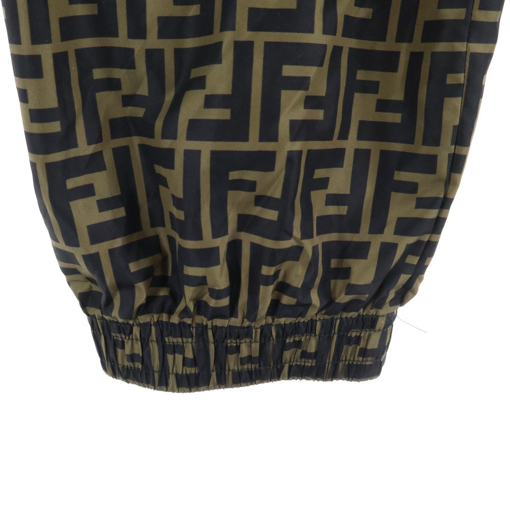 FENDI(フェンディ) ズッカ総柄 ポリエステル イージー パンツ ブラウン FAB527 A797