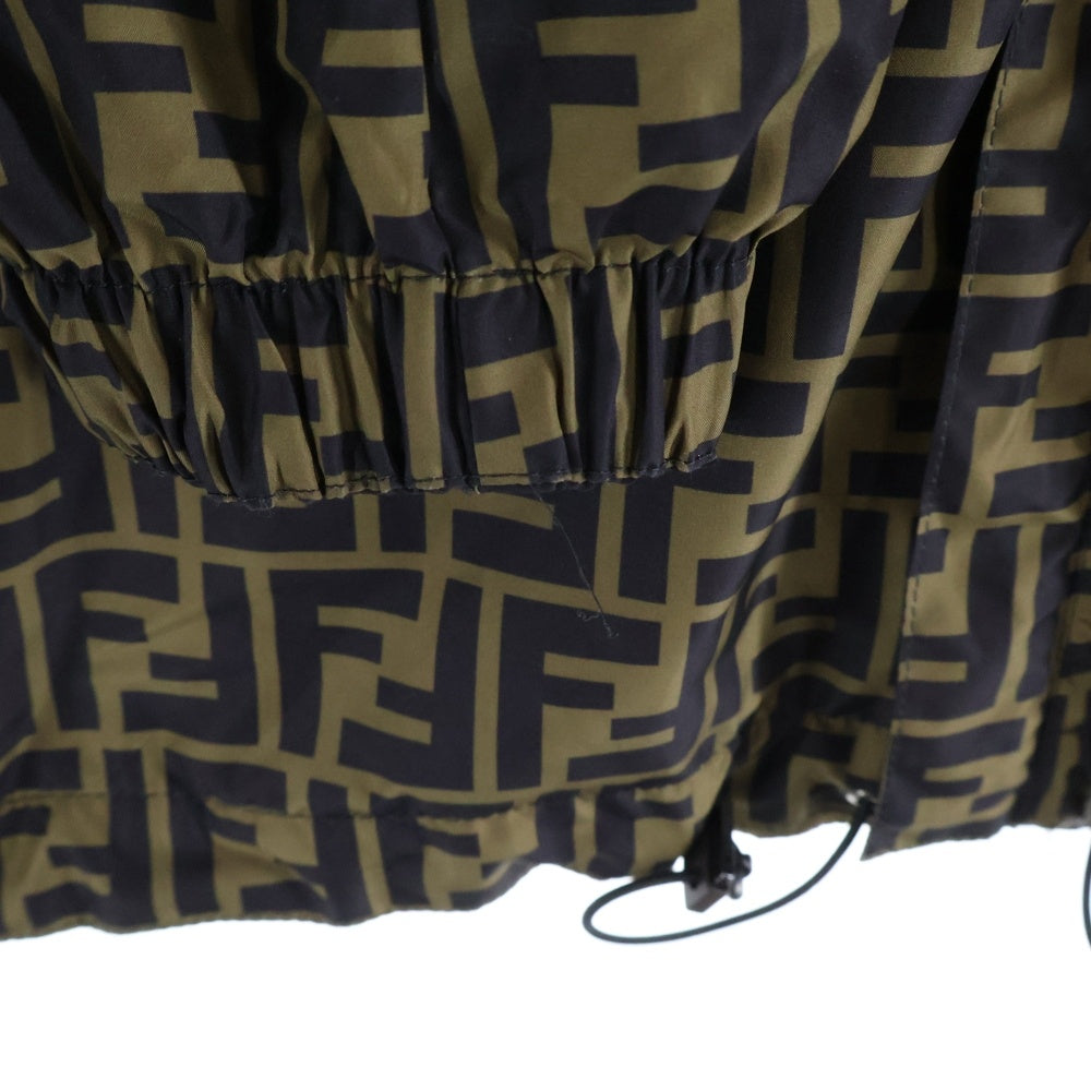 FENDI(フェンディ) 20SS ズッカ総柄 リバーシブル ジップアップジャケット ブラウン FAA615 A79N