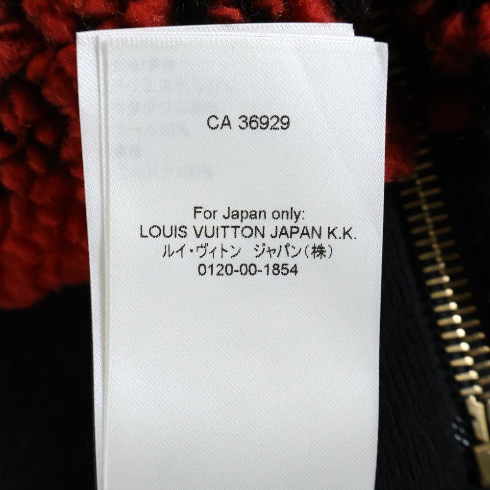 値下げ LOUIS VUITTON 24AW ジャケット 美品 LOUIS VUITTON(ルイヴィトン) 24AW ダミエフリースジャケットブルゾン