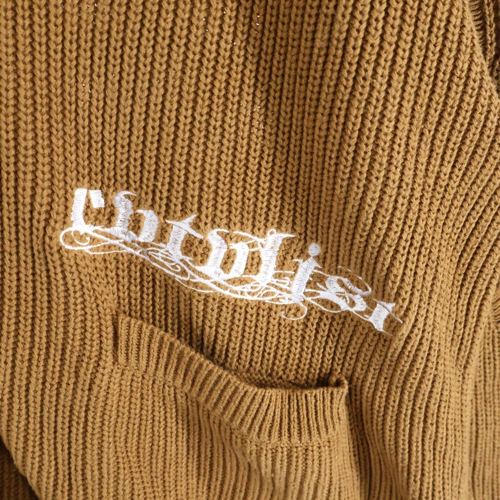 cvtvlist(カタリスト) 24SS KNIT CARDIGAN 刺繍 プリントロゴ