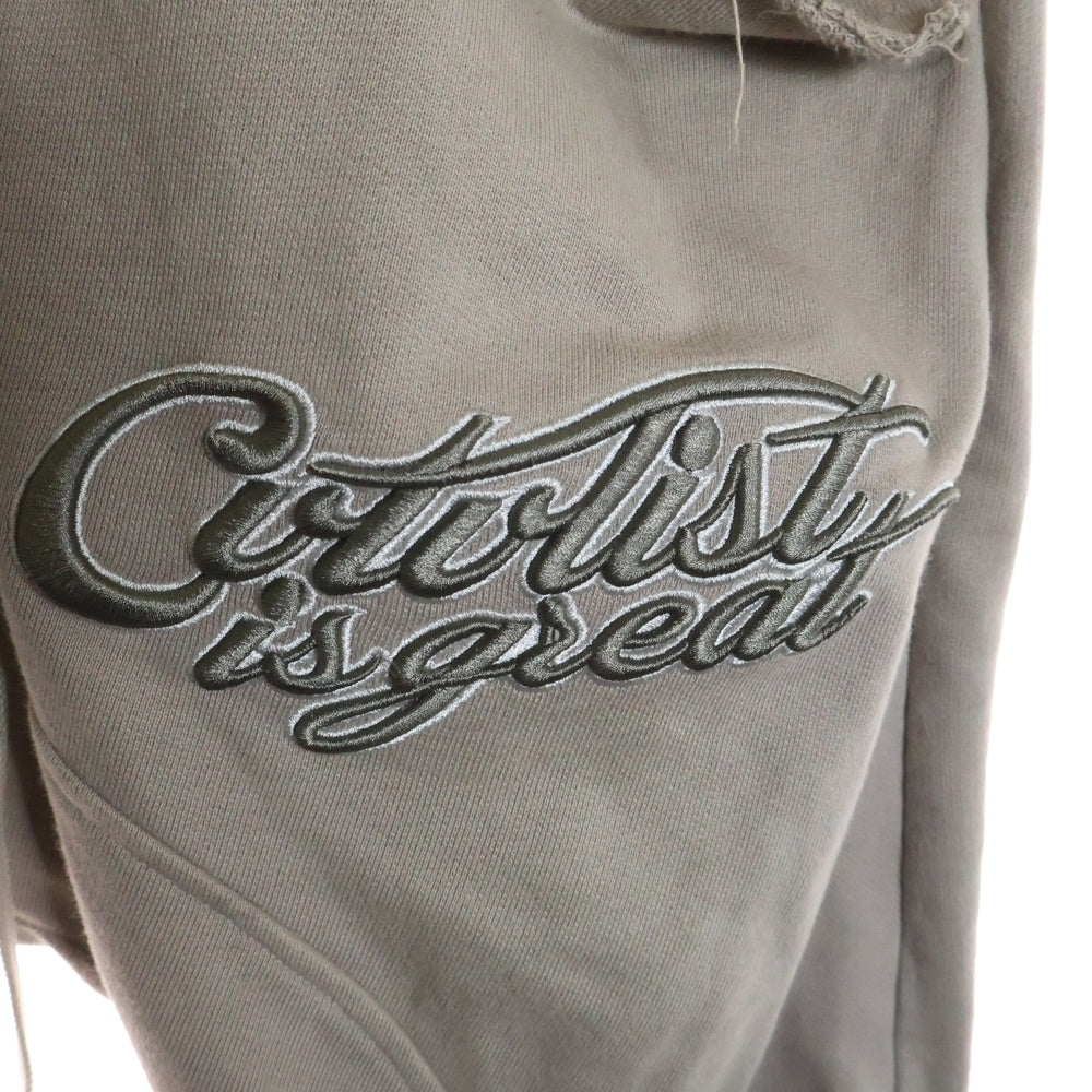 cvtvlist(カタリスト) 25SS 刺繍ロゴ サルエルイージー スウェット