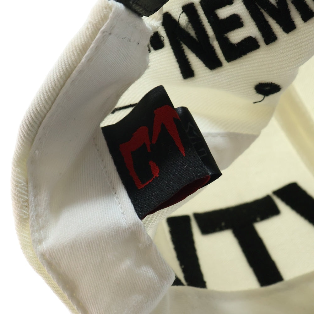 cvtvlist(カタリスト) 23SS レザースナップバック エンブロイダリー キャップ 帽子 ホワイト 2301090501