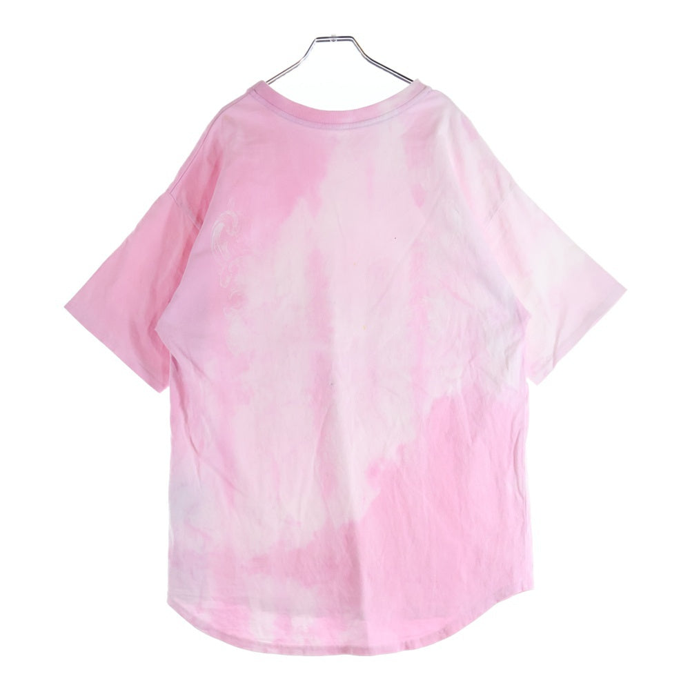 cvtvlist(カタリスト) タイダイ柄 クルーネック 半袖Tシャツ カットソー ピンク