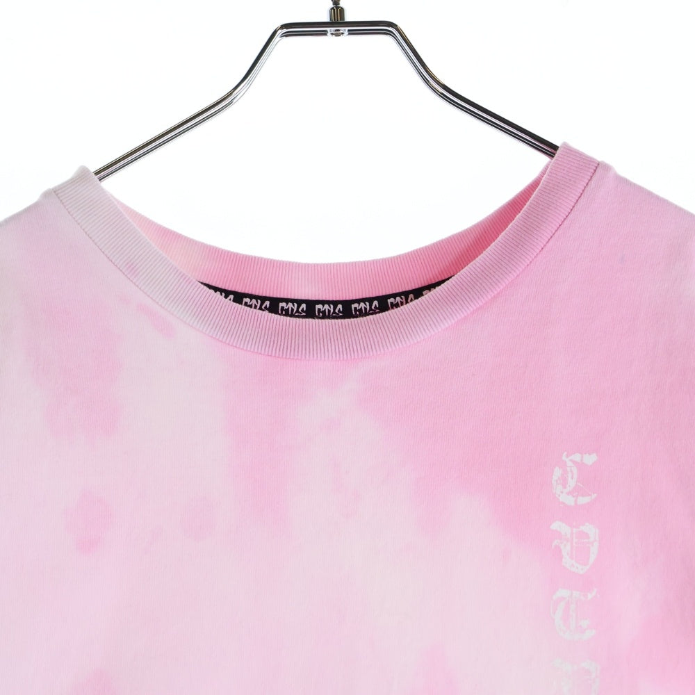 cvtvlist(カタリスト) タイダイ柄 クルーネック 半袖Tシャツ カットソー ピンク